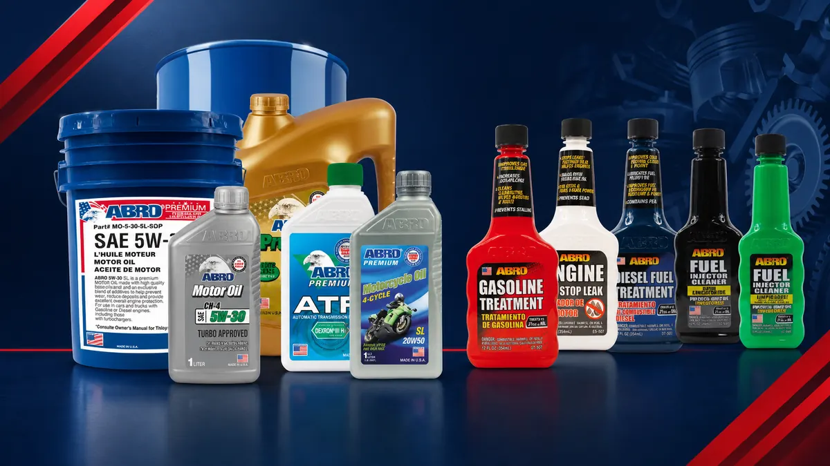 Automotive lubricants and fuel treatments on a King Truck branded background